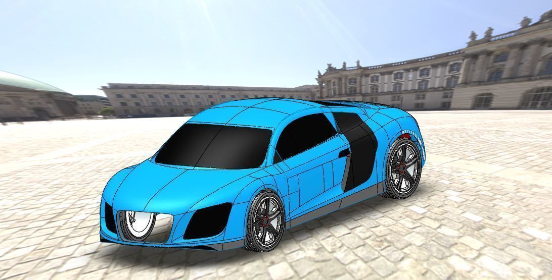 Audi amimated 3D model