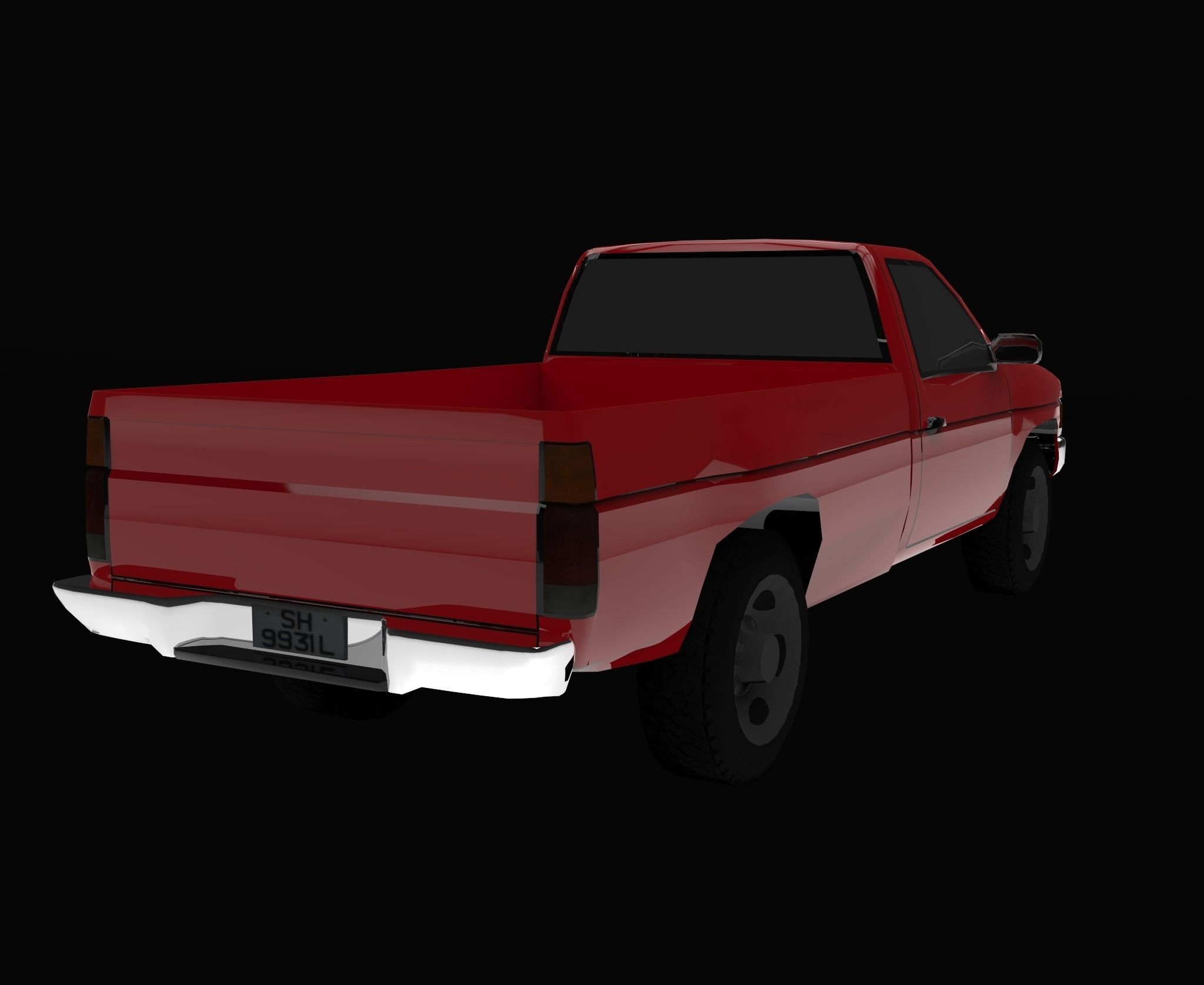 3D Datsun pick-up 1993 model