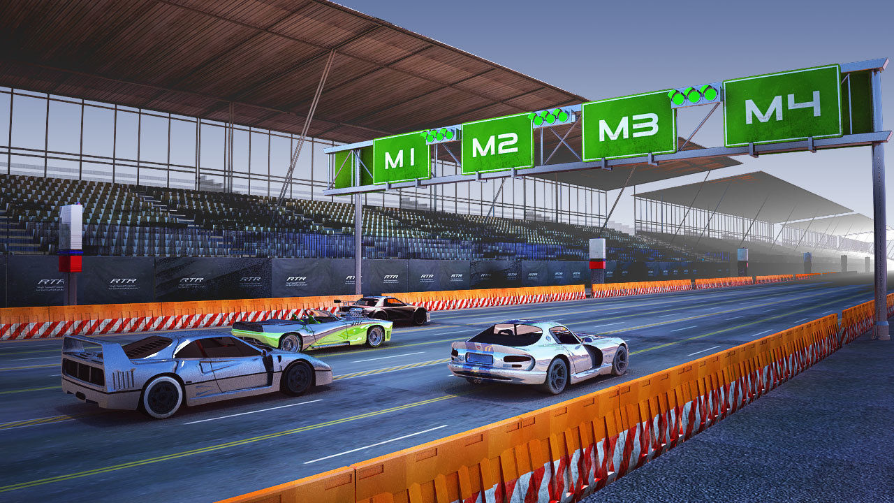 Racing cars 3D model