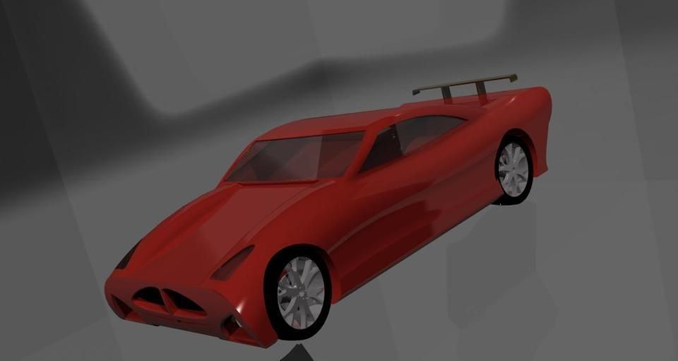 3D Sports car model