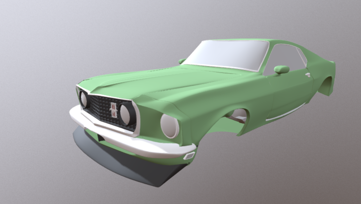 1969 302 Mustang 3D model