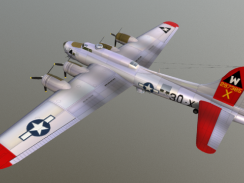 B17 Flying Fortress 3D model