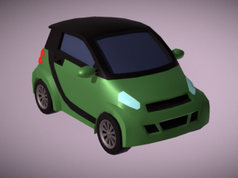 Cute Smart Car 3D model