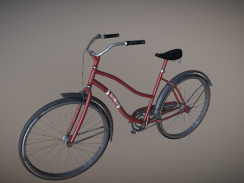 Dirt bicycle 3D model