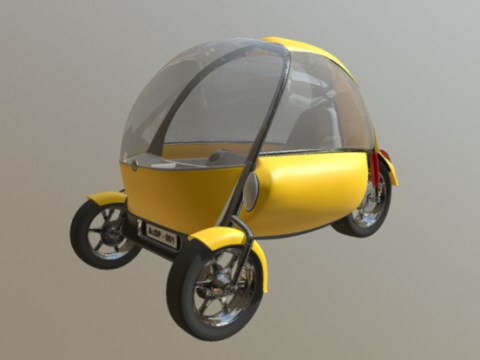 Electro car 3D model