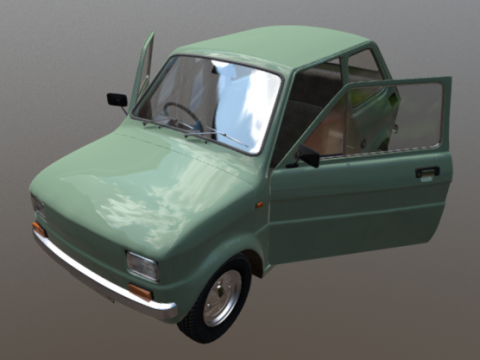 Fiat 126 3D model