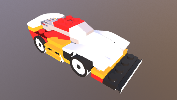 Lego car 3D model