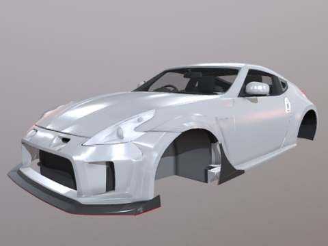 Nissan 370z varis kit project 3D model