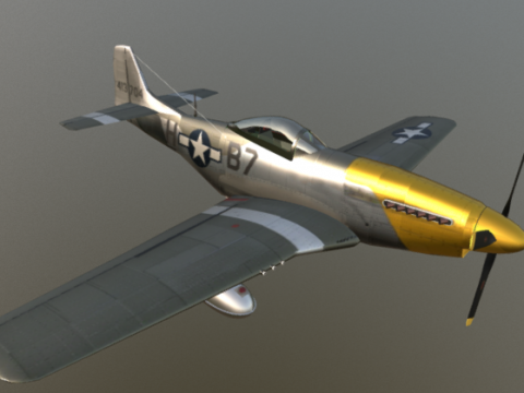 P-51 Mustang 3D model