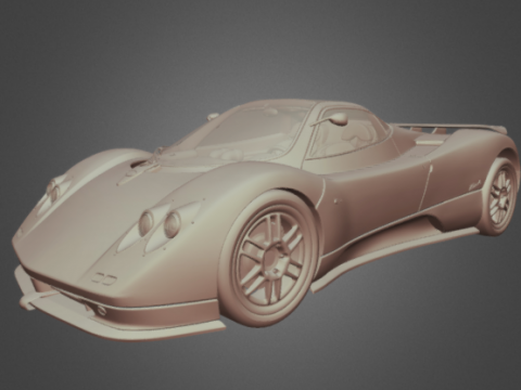 Pagani Zonda C12 3D model