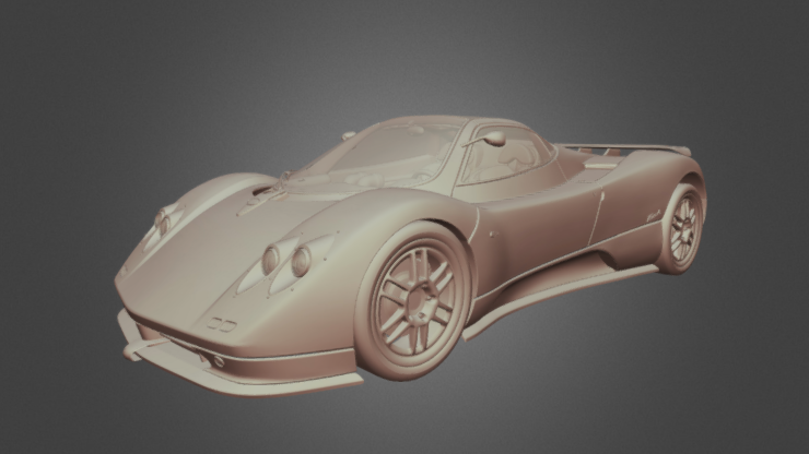 Pagani Zonda C12 3D model
