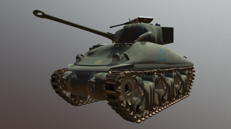 Sherman Tank 3D model