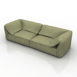 Sofa baxter casablanca 3d model
