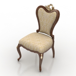 Chair European classic 3d model