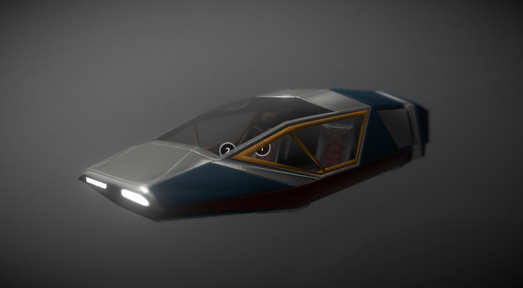 Futuristic Flying car 3D model