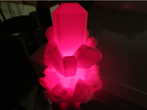 Glowing Crystal Rock Nightlight 3D model