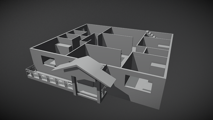 House First Floor 3D model