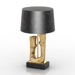 Lamp gold 3d model