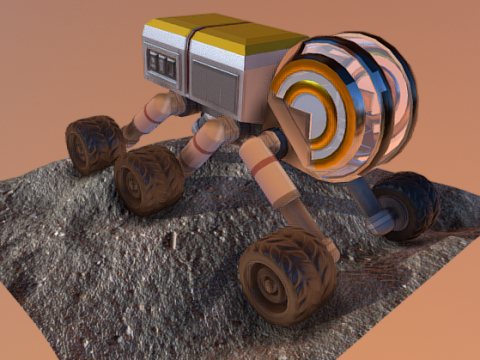 Mars Rover 3D model