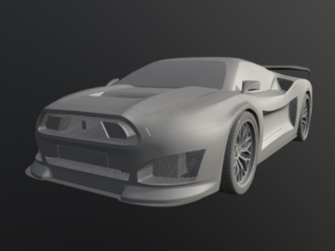 Mustang Mid Engine 3D model