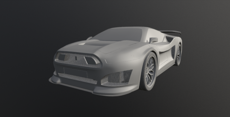 Mustang Mid Engine 3D model