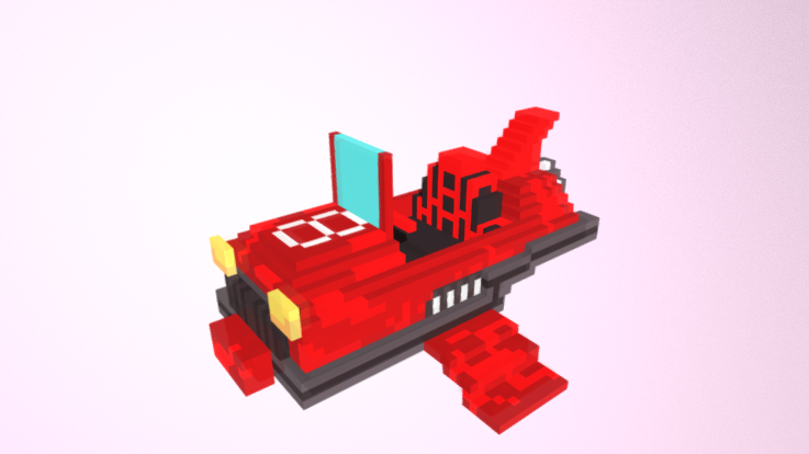 Red Race Hover 3D model