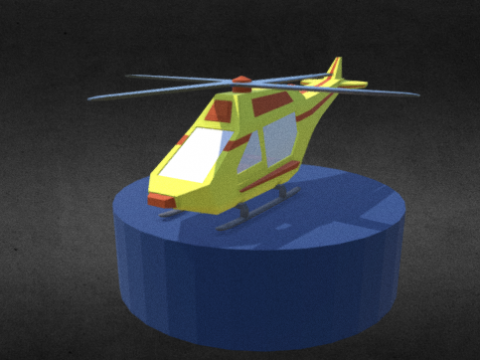 Rescue Helicopter 3D model