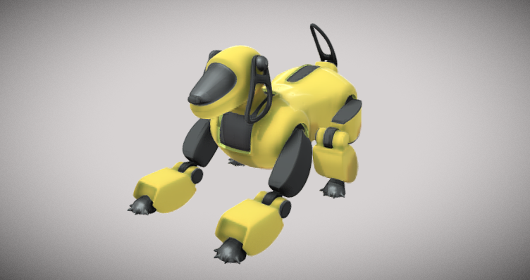 Robot dog 3D model