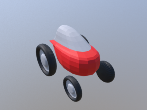 Space Car V2 3D model