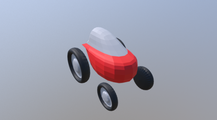 Space Car V2 3D model