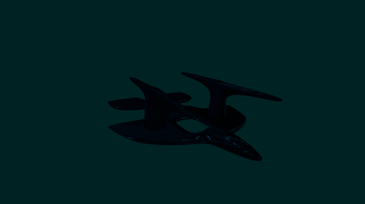 Star Trek Type Starship 3D model