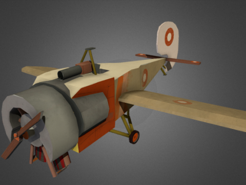 Stylised Airplane 3D model