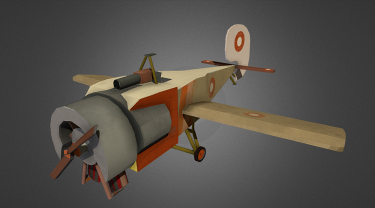 Stylised Airplane 3D model