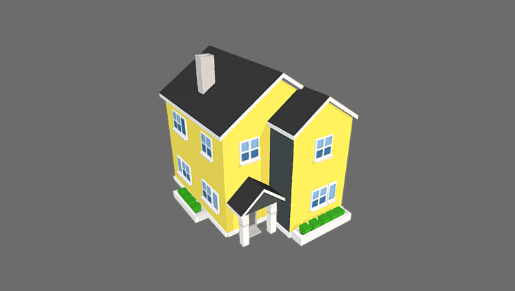 Suburb House 3D model