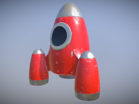 Toy Rocket 3D model