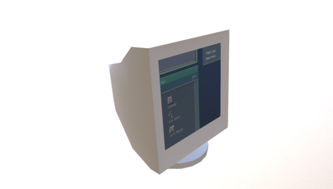 CRT Monitor 3D model
