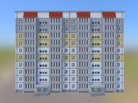 Panel house 3D model