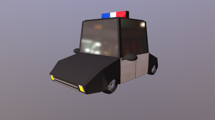 Police car 3D model