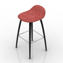 Chair bar free 3d model