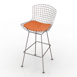 Chair bar Bertoia 3d model