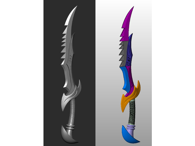 Daedric One Handed Sword 3D model