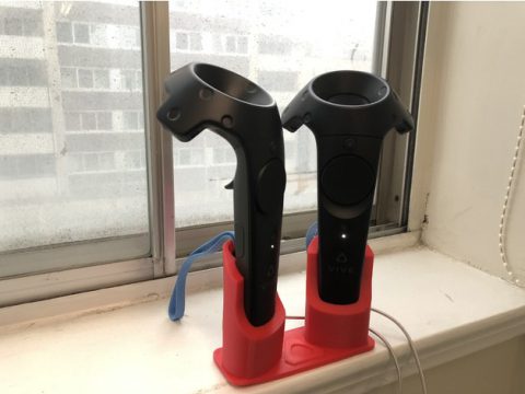 Dual HTC Vive Wand Charging Stand 3D model