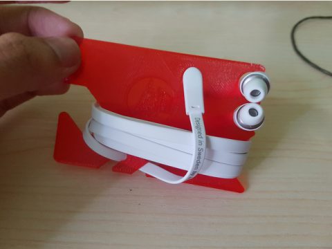 Ear piece card holder 3D model