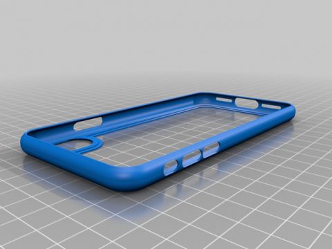 Iphone X case with changeable back side 3D model