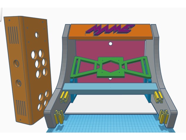 3D RetroPie Bartop Arcade Cabinet model
