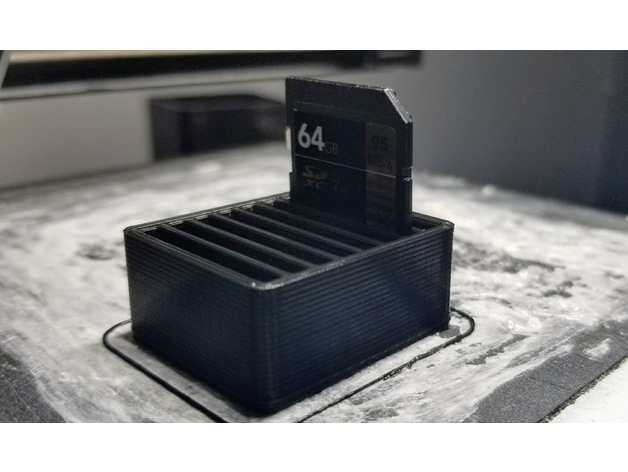 3D SD Card Holder MINIMALISTIC model