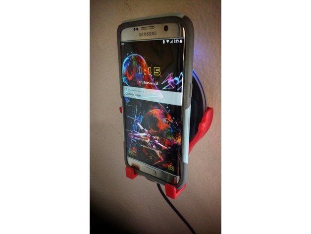 3D Samsung wireless charger wallmount model