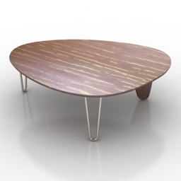 Table Noguchi Rudder herman miller 3d model