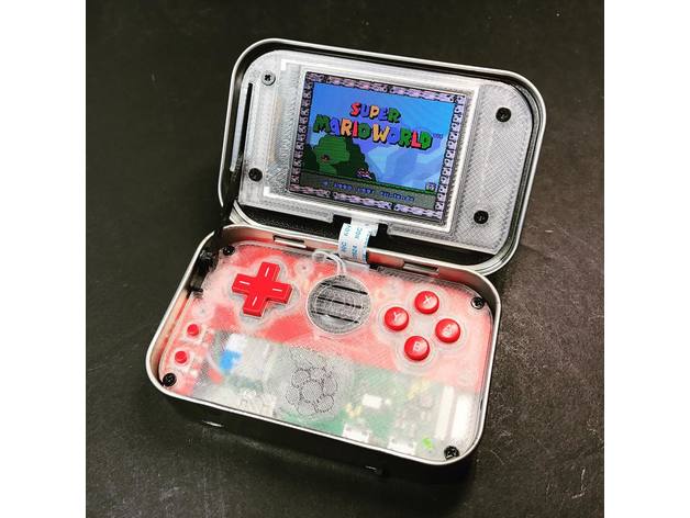 3D MintyPi (Raspberry Pi gaming handheld in an Altoids mint tin) model