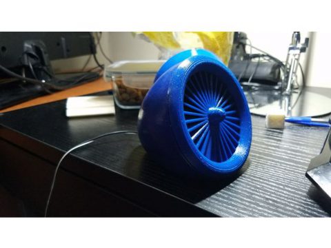 Turbine speaker (78mm) 3D model